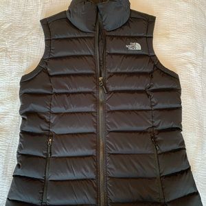 The north face black vest